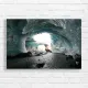 Majestic Ice Cave Nature Landscape Canvas Print