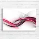 Abstract Pink & Grey Waves Canvas Print
