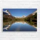Majestic Mountain Lake Reflection Canvas Print
