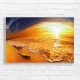 Golden Sunset Beach Seascape Canvas Print