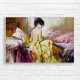 Serene Woman Impressionist Art Canvas Print