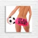 Bold Pink Soccer 'Up All Night' Canvas Print