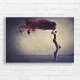 Ethereal Woman Abstract Hair Canvas Print