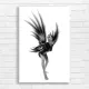 Angel Wings Art Portrait Canvas Print