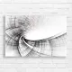 Abstract Swirl Monochrome Canvas Print