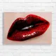 Sparkling Red Lips Glamour Canvas Print