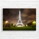 Eiffel Tower Night Sparkle Canvas Print