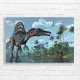 Majestic Spinosaurus Jungle Scene Canvas Print