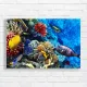 Vibrant Coral Reef & Tropical Fish Canvas Print