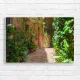 Enchanting Italian Alleyway Floral Wall Art Canvas Print