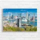 Rotterdam Cityscape Bridge & Cruise Ship Canvas Print