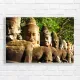 Angkor Wat Statues Landscape Canvas Print