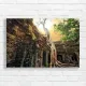 Ancient Temple Tree Roots Canvas Print