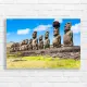 Mysterious Moai Easter Island Canvas Print