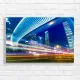 Modern City Lights Blur Canvas Print