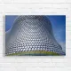 Modern Architectural Wonder Silver Circles Canvas Print