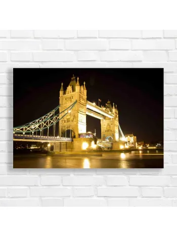 Tower Bridge at Night London Canvas Print