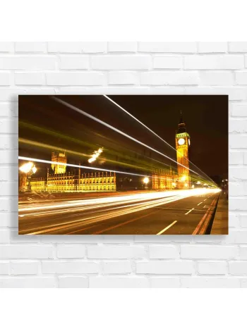 Big Ben London Light Trails Canvas Print