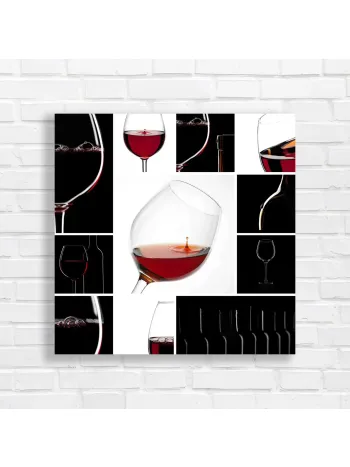 Elegant Red Wine Moments Canvas Print