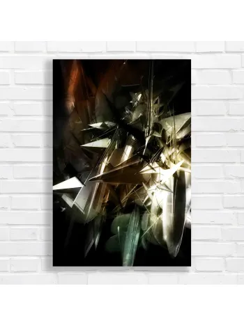 Abstract Geometric Sculpture Canvas Print