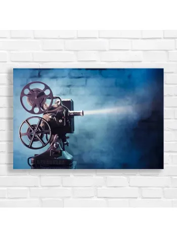 Vintage Film Projector Nostalgia Canvas Print