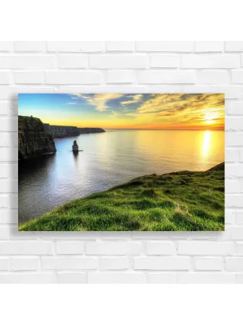 Cliffs of Moher Sunset Landscape Canvas Print