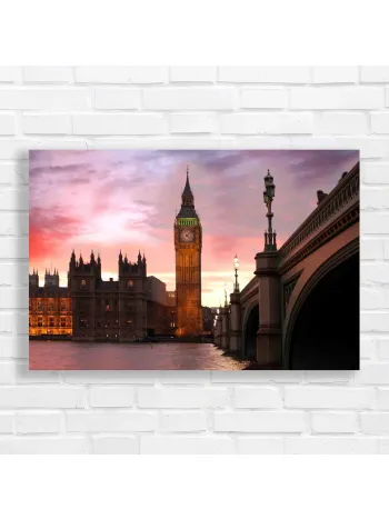 London's Big Ben Sunset Canvas Print