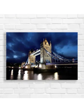 Tower Bridge Night London Skyline Canvas Print
