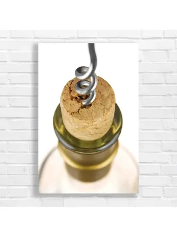 Corkscrew Wine Moment Canvas Print