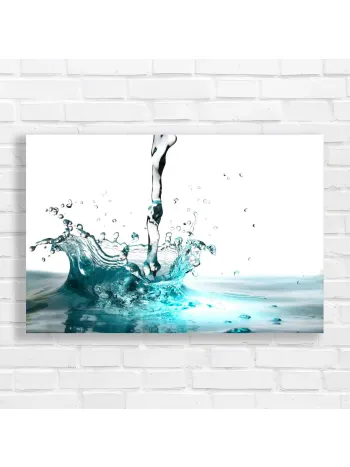 Dynamic Water Splash Canvas Print for Serene Spaces