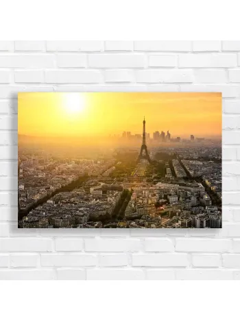 Parisian Sunrise Eiffel Tower Canvas Print