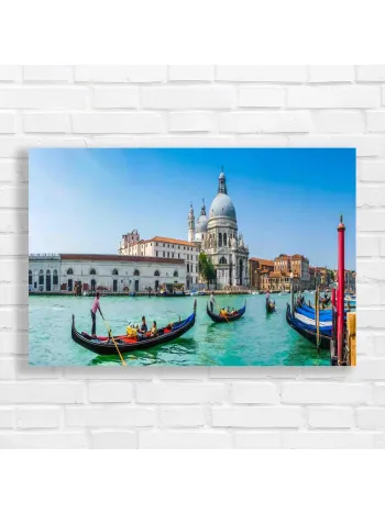 Venice Gondola Canal Art Canvas Print