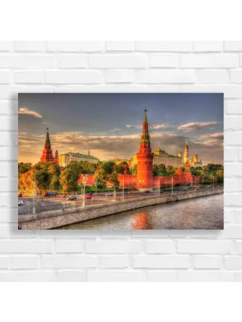 Moscow Kremlin Sunset Canvas Print