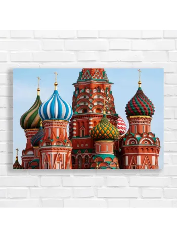 Moscow Cathedral Domes Canvas Print - Stunning Architecture