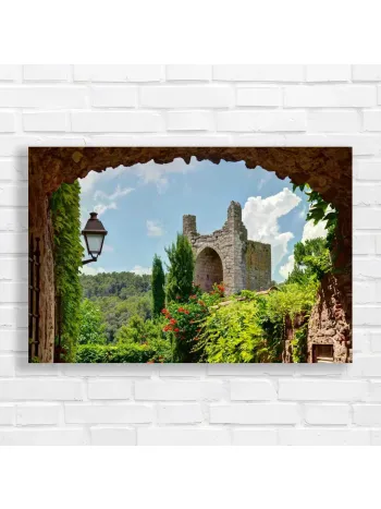 Charming European Ruins Canvas Print
