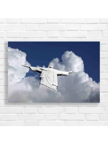 Christ the Redeemer Majestic Cloud Canvas Print