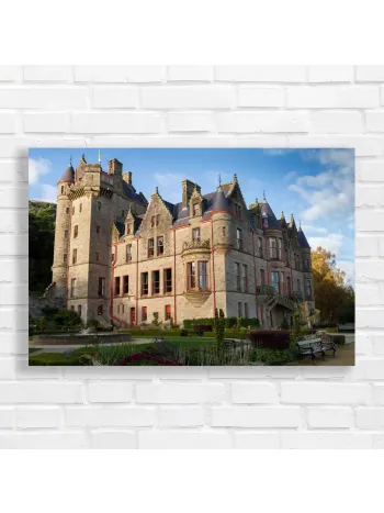 Majestic Castle Stone Wall Art Canvas Print