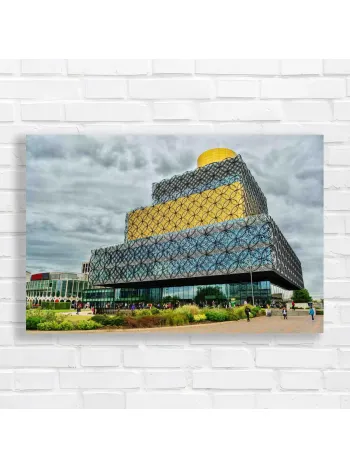 Birmingham Library Architectural Art Canvas Print